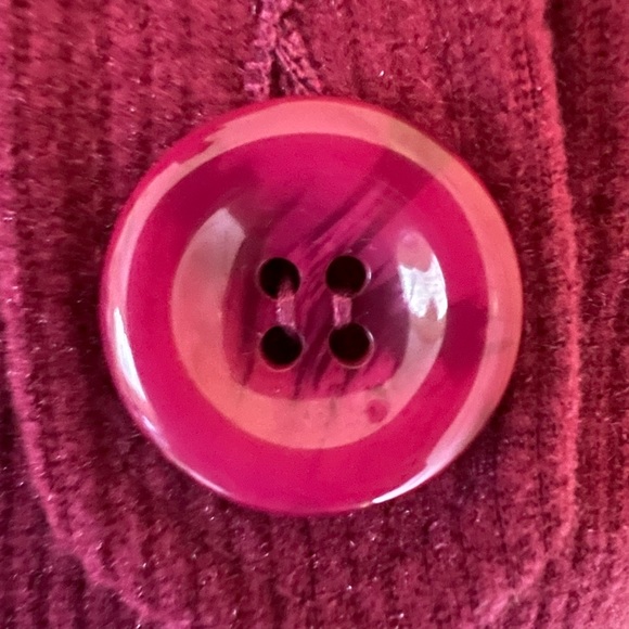 Marloca Raspberry Button Down NEW Size Large Gorgeous Lined Jacket belted - Picture 11 of 16